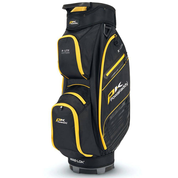 PowaKaddy X LITE GOLF CART BAG - BLACK/YELLOW - Golf Gift