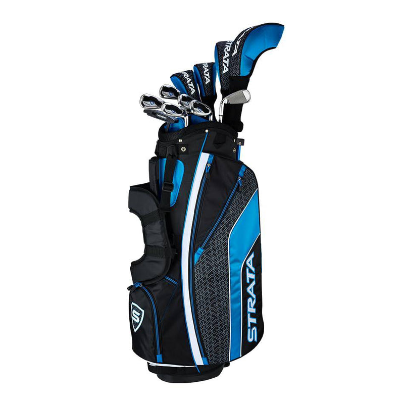 Strata Ultimate Complete 16 Piece Golf Package Set, Blue - Golf Gift