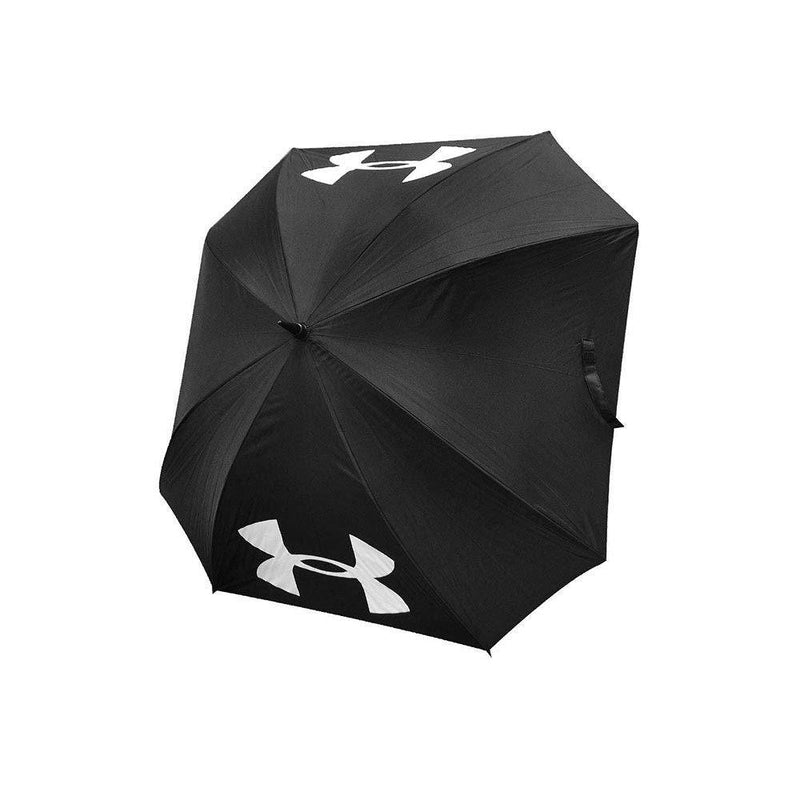 Under Armour 2023 UA 68" Double Canopy Golf Umbrella - Black/High Vis Yellow - Golf Gift