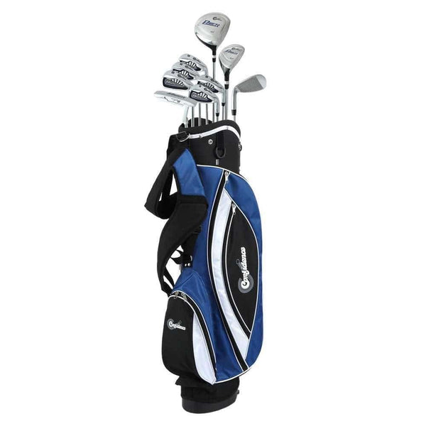 Confidence Power III Hybrid Men Left Handed Golf Clubs Set + Bag - Golf Gift