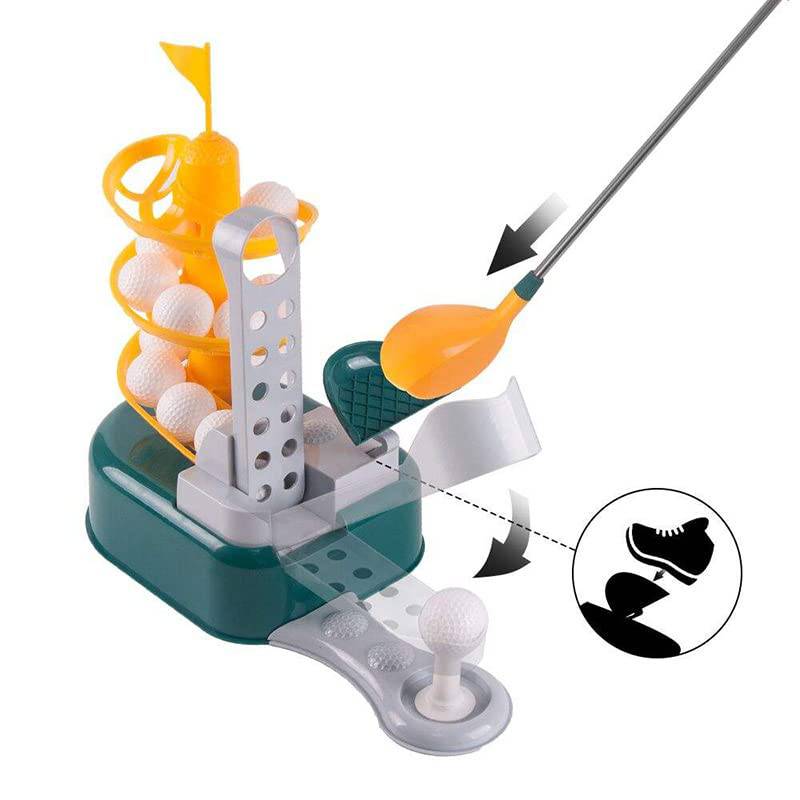 Coo11 Kids Golf toys Set, Kids golf clubs Outdoor Toys Training Golf Balls & Clubs Equipment, Garden Games Golf Gifts Toys Gadgets Club Head, Kids golf Training or 3 4 5 6 7 8 Years - Golf Gift