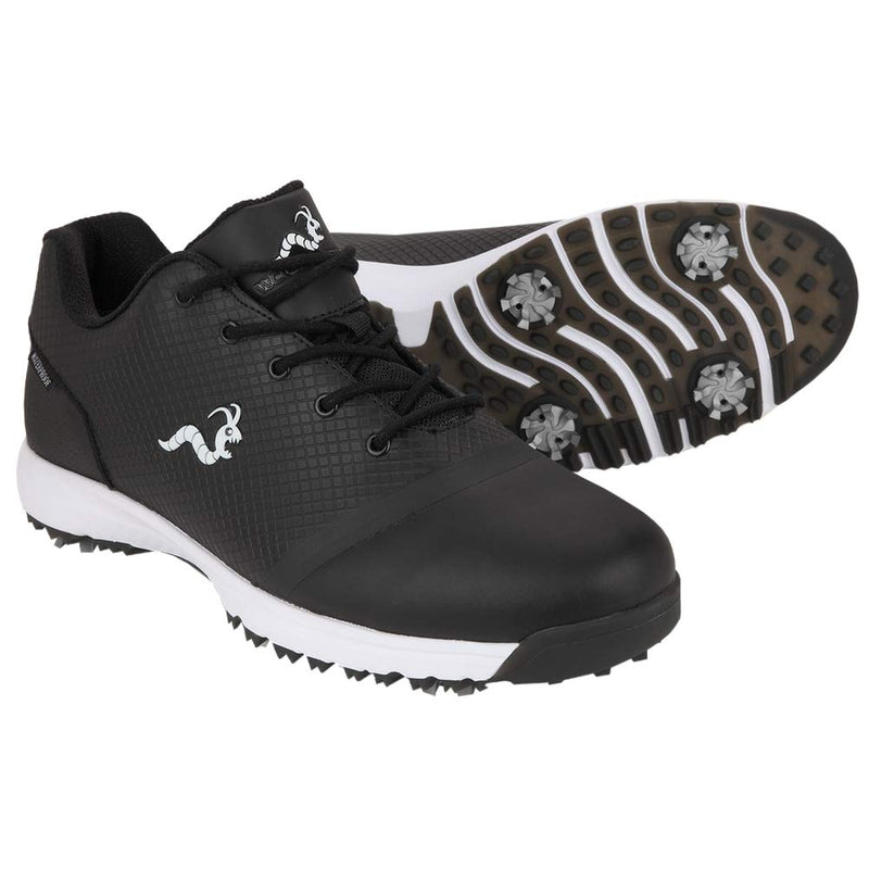 Woodworm Tour V3 Mens Waterproof Golf Shoes- Black- UK 8 - Golf Gift