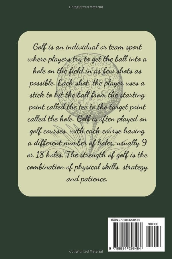 Golf Trivia Book: Exploring the Legends on the Golf Course - Golf Gift