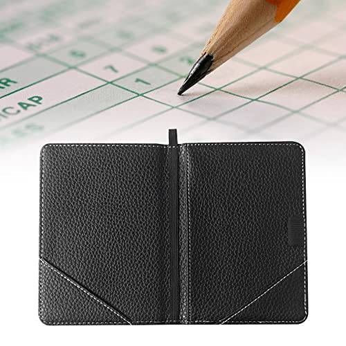 DONGKER Golf Scorecard Holder, Leather Golf Score Card Wallet with Pen Loop for Golf Score Cards Men & Women - Golf Gift