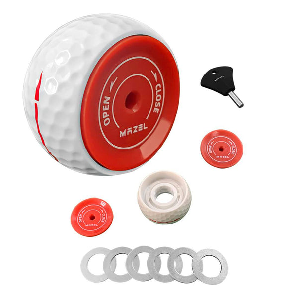 MAZEL Golf Putting Practice Ball, Golf Putter Wheel, Putting Training Balls, Putting Training Tools for More Stable&Accurate Putting - Golf Gift