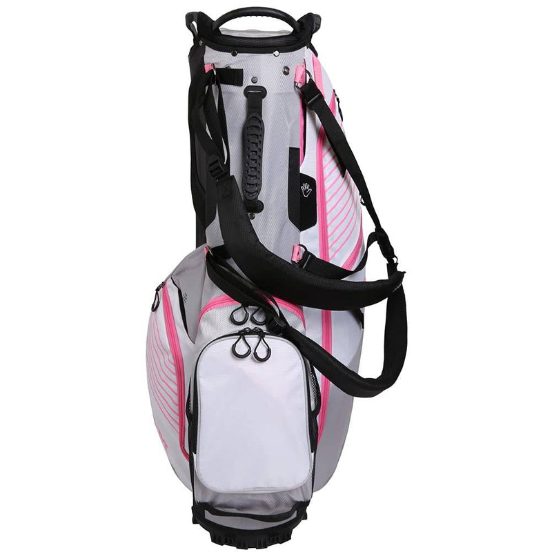 Ram Ladies FX 14 Way Divider Stand Carry Bag, Grey/White/Pink - Golf Gift