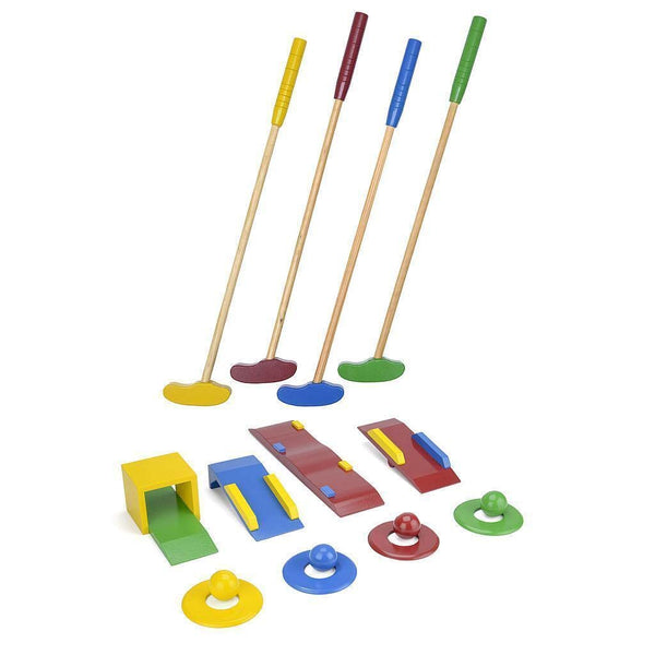 Garden Games | Wooden Crazy Golf Set for Kids, Children's Garden Mini Golf Course - Golf Gift