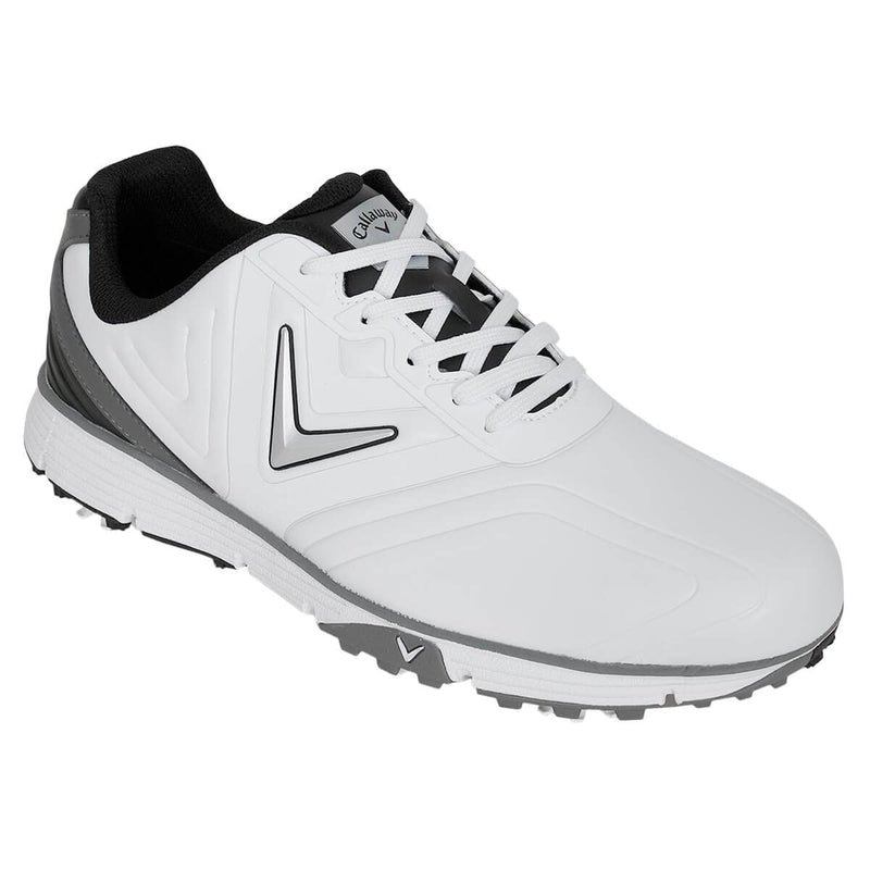 Callaway Golf Mens Chev Max Golf Shoes - White/Black - UK 9 - Golf Gift