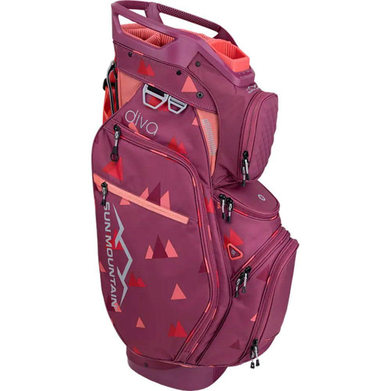 Sun Mountain 2024 Diva Cart Golf Bag - 240625 - Coral/Rose/Peak - Golf Gift