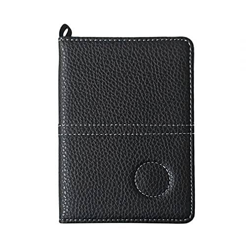 DONGKER Golf Scorecard Holder, Leather Golf Score Card Wallet with Pen Loop for Golf Score Cards Men & Women - Golf Gift