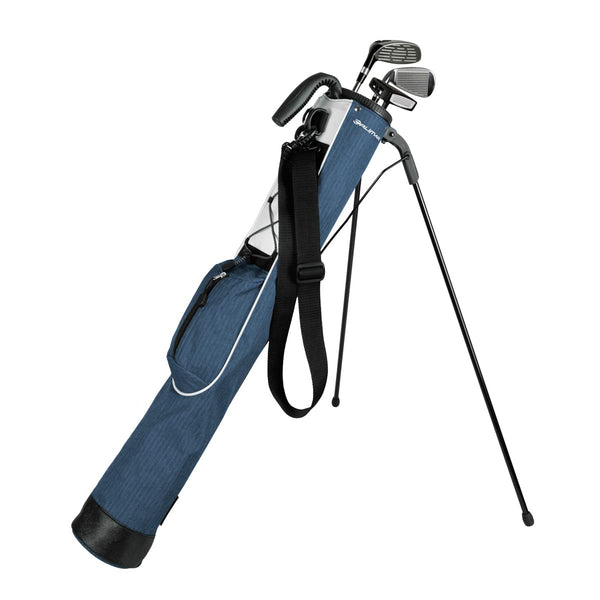 Orlimar Pitch 'n Putt Golf Lightweight Stand Carry Bag, Plaid Poly Azure Blue - Golf Gift