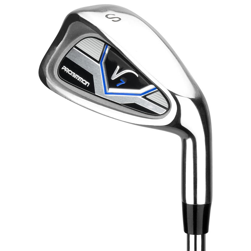 Prosimmon Golf V7 Iron Set 6-SW (Steel Shafts) + Hybrid (Graphite), Mens Right Hand - Golf Gift