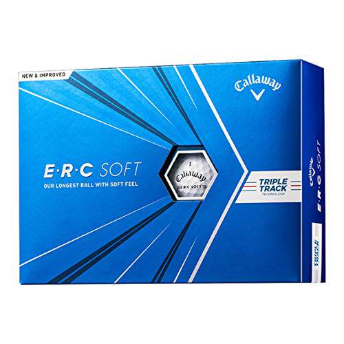 2021 Callaway ERC Triple Track Golf Balls, White - Golf Gift