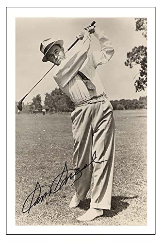 Sam Snead Signed 12x8 Inch Photo Print Pre Printed Signature Golf Autograph Gift Artwork, Wall Art - Golf Gift