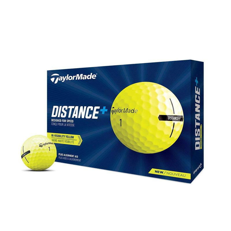 TaylorMade 2021 Yellow Distance+ Golf Balls - Golf Gift