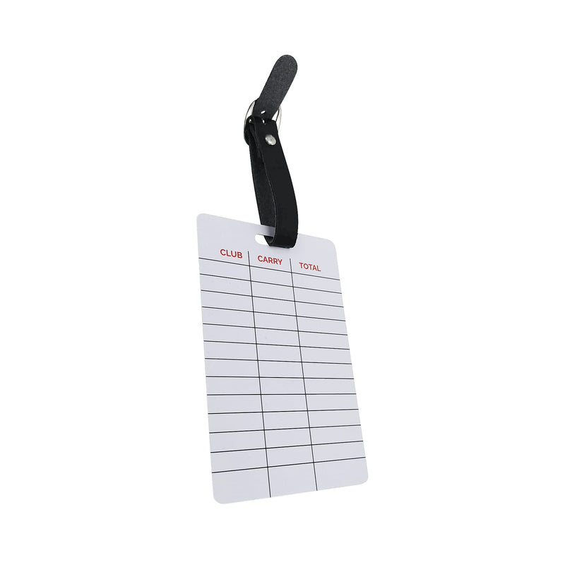 Golf Distance Matrix Bag Tag- Gapping Chart, Know Your Distance For Every Shot by SWVL Sports (Pack of 1) - Golf Gift