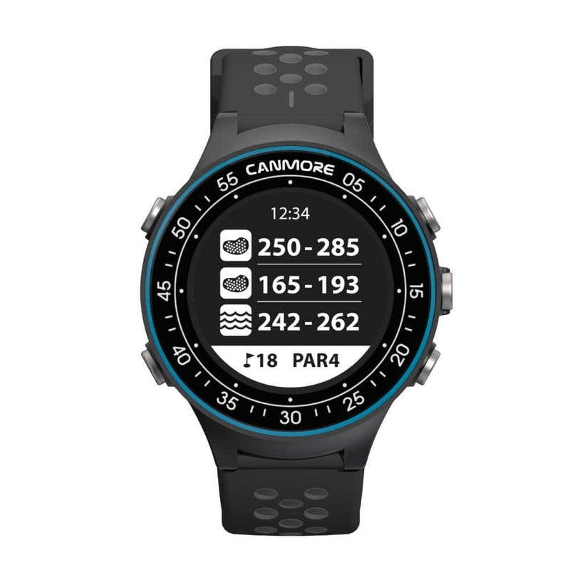 CANMORE TW411 Golf GPS Watch with Fitness Tracker, 41,000+ Free Preloaded Worldwide Course, Upgraded IC Chip, Blue - Golf Gift