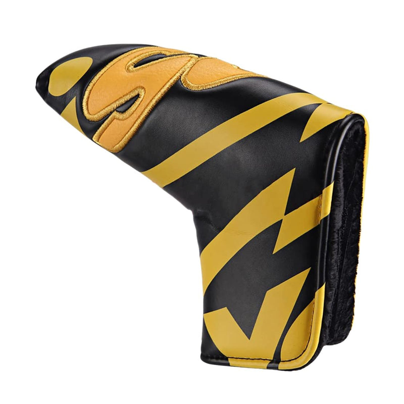 Nvanvmm Golf Club Blade Putter Cover Headcover with PU Leather Closure,Yes Patterned Golf Accessories - Golf Gift