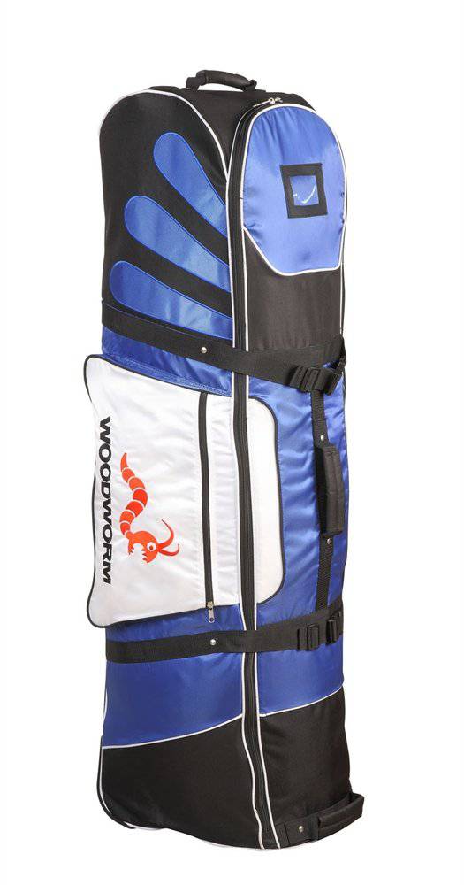 Woodworm Golf Deluxe Travel Cover With Wheels : Blue - Golf Gift