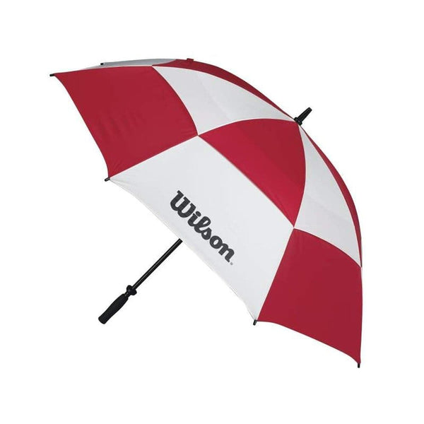 Wilson Umbrella, Storm-proof anti-wind double canopy, Canopy diameter: 157 cm, Plastic, Tour, White/Red, WGA090200RED, 62-Inch - Golf Gift