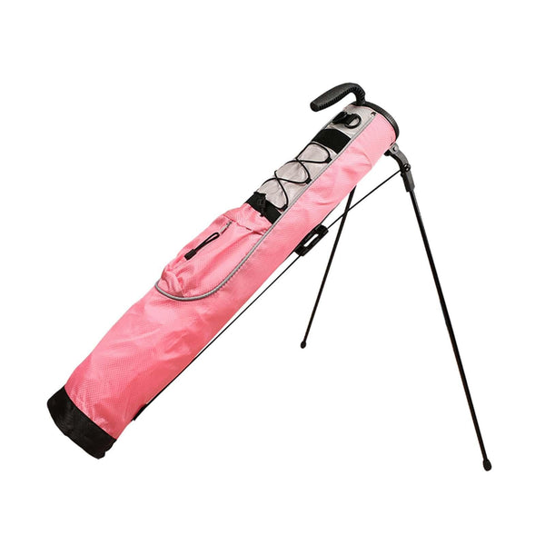 LOVIVER Golf Club Carry Bag Golf Stand Carry Bag Waterproof with Bracket Training Case Golf Stand Bag Golf Bag for Men Women Golf Accessories, pink - Golf Gift