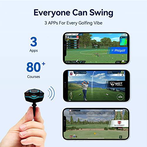 PHIGOLF Phigolf2 Golf Simulator with Swing Stick for Indoor & Outdoor Use, Golf Swing Trainer with Upgraded Motion Sensor&3D Swing Analysis, Compatible E6 Connect APP, Works with Smartdevices - Golf Gift