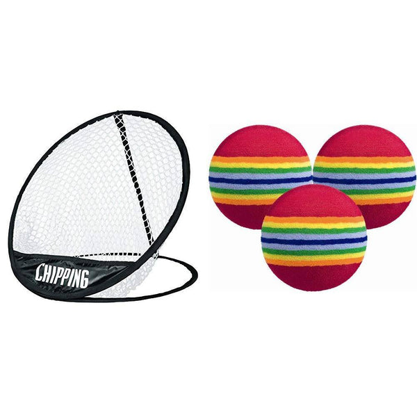 Golf Chipping Net by Longridge & Longridge Foam Practice Golf Balls (Pack of 6 Balls) - Golf Gift