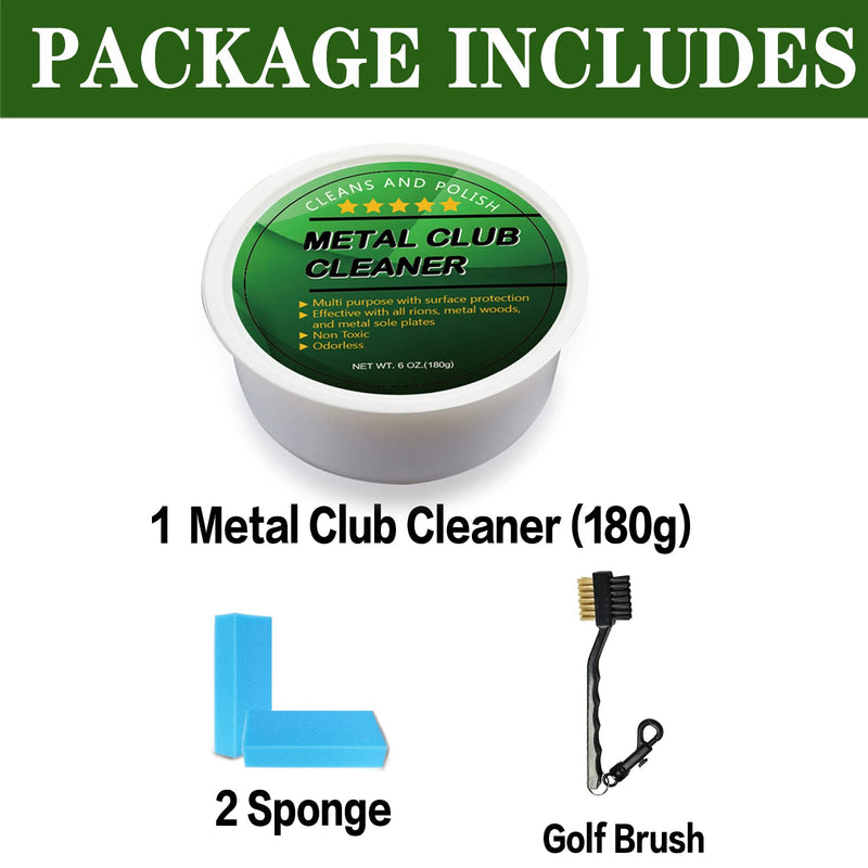 FINGER TEN Golf Club Cleaner Scratch Remover with Golf Brush Cleaning Tools for Golf Clubs and Golf Shoes Value Set, Golf Club Bag Accessories Grip Cleaner Keeps (Golf Club Cleaner with Brush) - Golf Gift