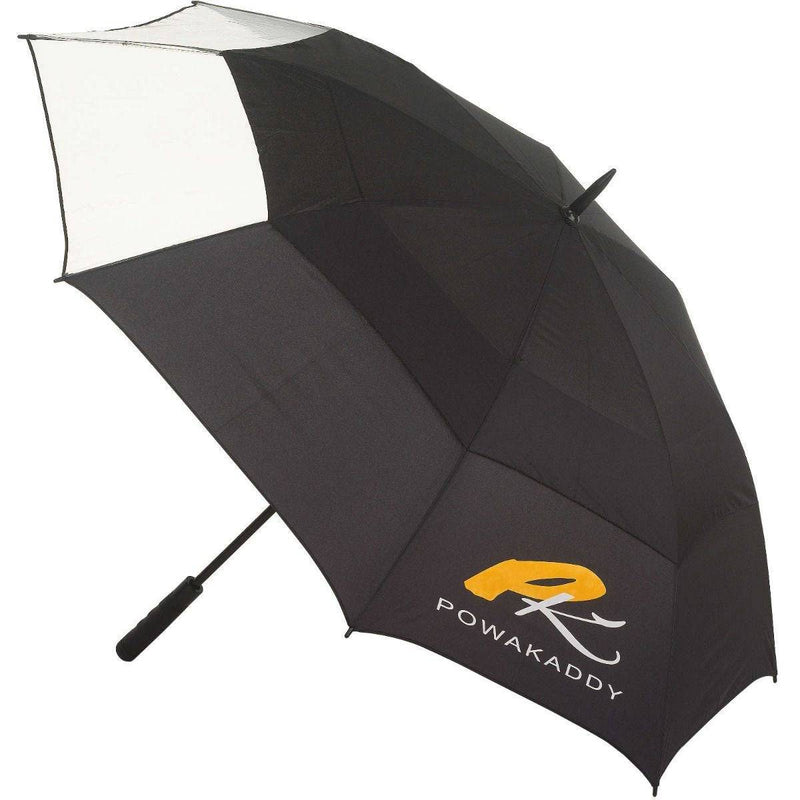 PowaKaddy Clearview Gustbuster Golf Umbrella- Black/Clear - Golf Gift