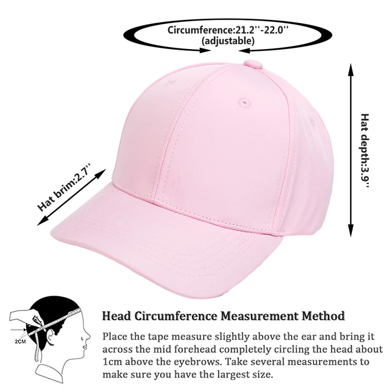 Baseball Cap for Women Ponytail Cap Criss Cross, Adjustable Quick Dry Ladies Ponytail Baseball Cap, Mesh Washed Casual Messy Bun Ponycap Breathable Sun Hat for Summer Outdoor Sport Hole Pink - Golf Gift