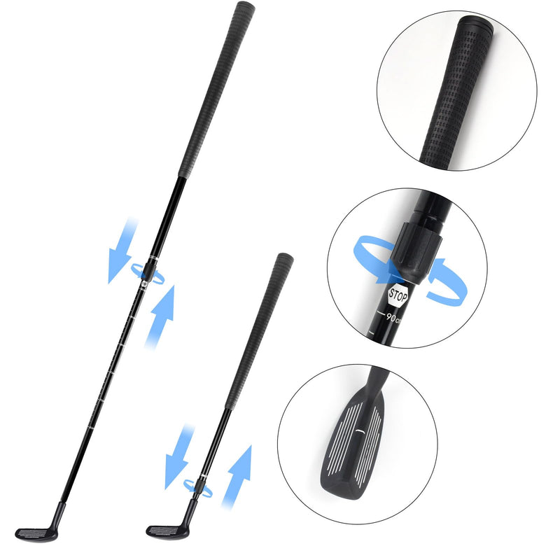 KOFULL Adjust Golf Chipper 2 Ways Golf Club Double Sides Golf Chipper Telescopic Golf Club For Men Women Child - Golf Gift