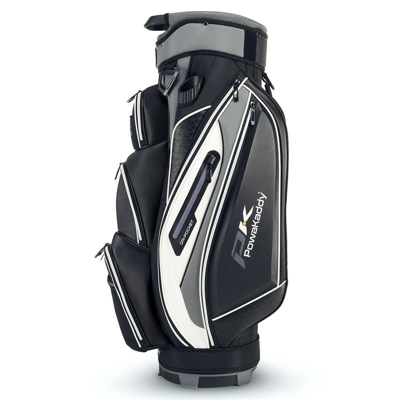 PowaKaddy PREMIUM TECH GOLF CART TROLLEY BAG – BLACK/WHITE - Golf Gift