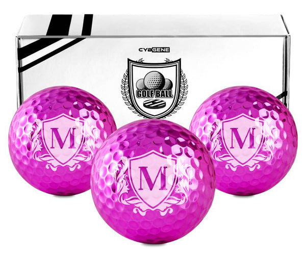 CybGene Golf Gifts for Women Unique, Personalised Coloured Golf Balls, Cool Accessories for Golfers, Golf Lovers, for Birthday and Christmas - Golf Gift