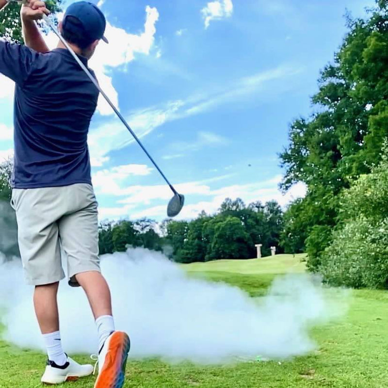 Exploding Golf Balls (Sleeve of 4) - Prank Golf Balls That Explode Into A Cloud of White Smoke Upon Impact - Funny Novelty Golf Gag Gift for Golfers - Golf Gift