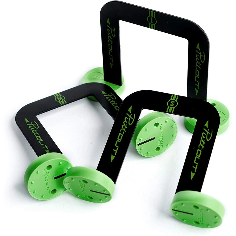 PuttOut Pro Putting Gates (3 Gate Sizes and Protective Pouch) - Golf Gift