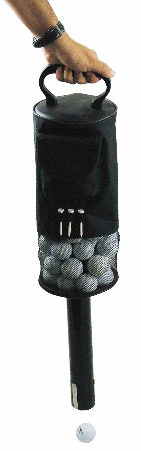 Longridge Golf Shag Ball Bag Deluxe, Black - Golf Gift