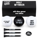 Funny (Golf W*nker) Gift Set for Men – Novelty Balls, Tees & Marker