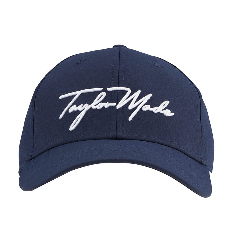 TaylorMade Mens Script Seeker Golf Baseball Cap, Navy - Golf Gift