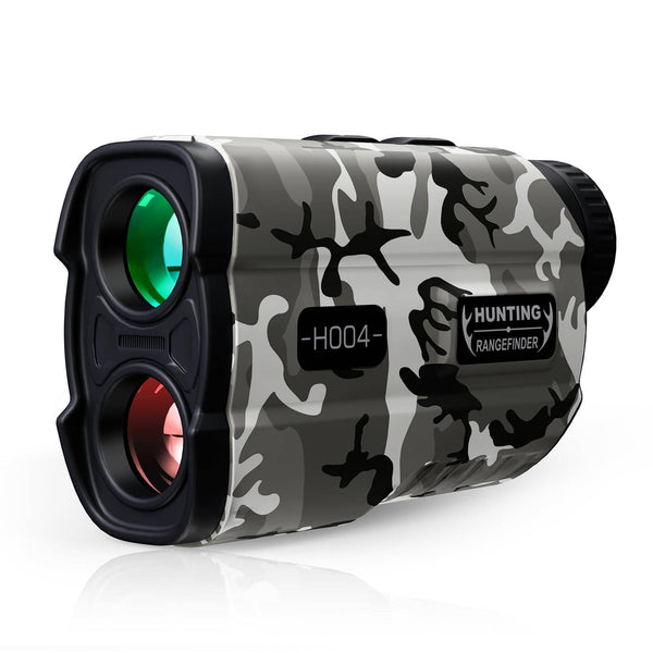 Hawkray Hunting Rangefinder with Rechargeable Battery, 1200Y Camo Laser Range Finder 6X Magnification, Distance/Angle/Speed/Scan Multi-Functional Waterproof Rangefinder with Case - Golf Gift