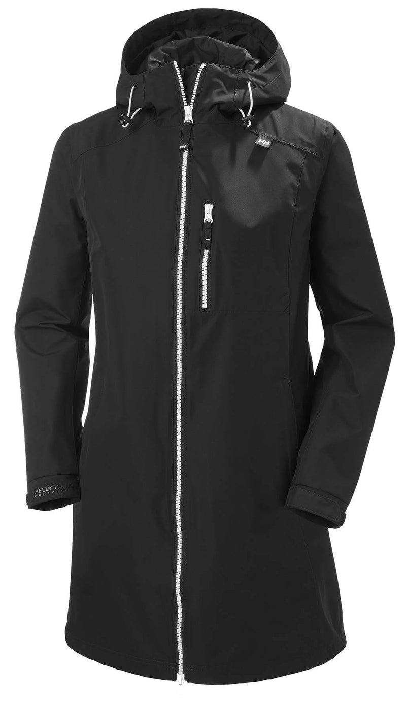 Helly Hansen Womens Long Belfast Jacket, XL, Black - Golf Gift