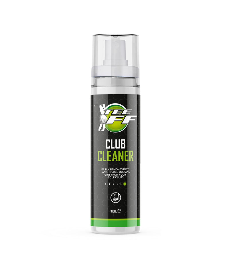 Tee Off Golf Club Cleaner | Use on Irons, Woods, Putters, Grips, Balls, Shoes and Bags, 100ml - Golf Gift