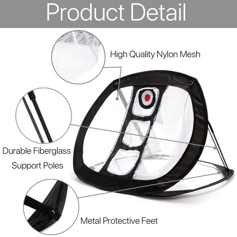 Golf Practice Chipping Net, Collapsible Golf Net Training Aid Accuracy Swing Portable Golf Accessories Indoor Outdoor - Golf Gift