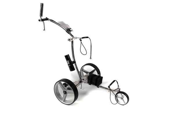 GT-R Electric Golf Trolley Stainless Steel Remote Control Including 10 Accessories - Golf Gift