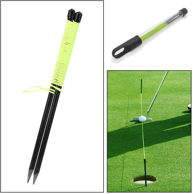 HH-GOLF Golf Putting String Line, Golf Alignment Training Aid, Master Straight Golf Putting Guide Line for green - Golf Gift