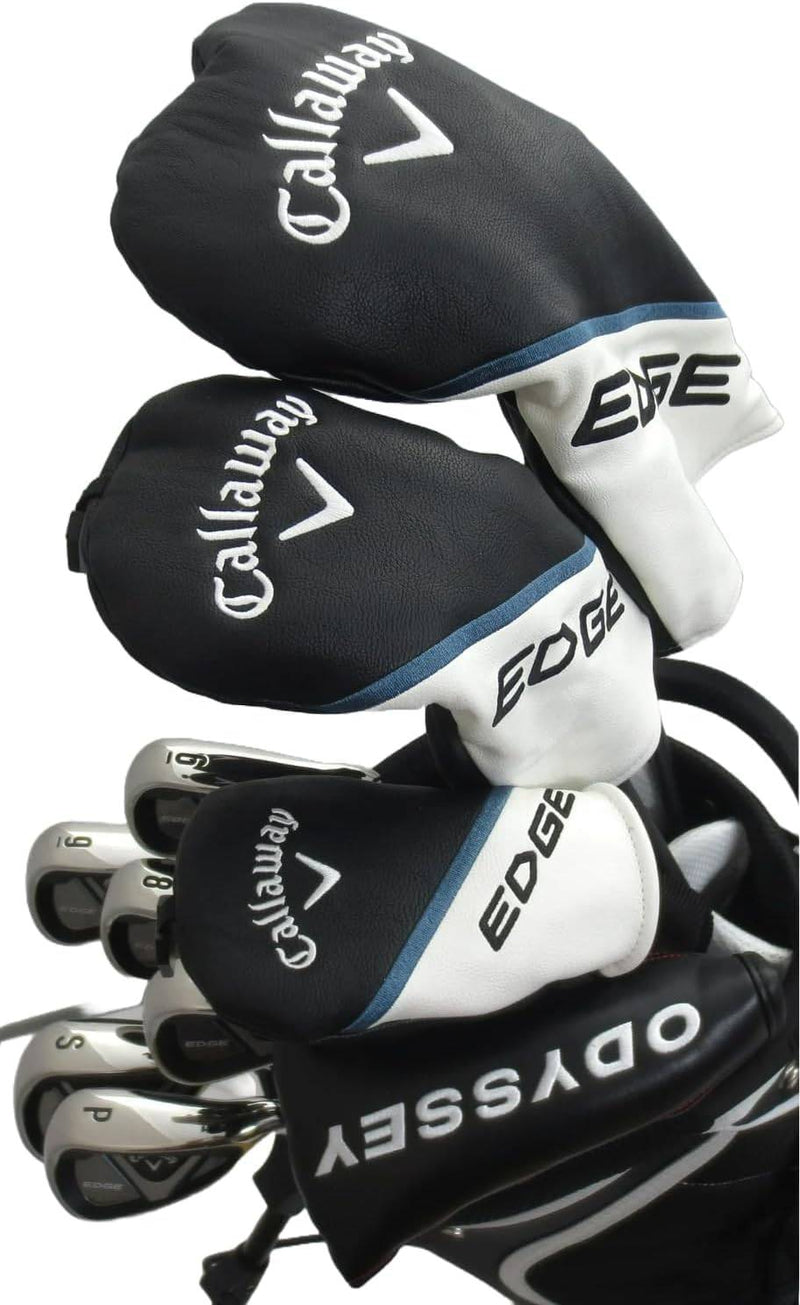 Mens Callaway Complete Golf Set - Driver, Fairway Wood, Hybrid, Irons, Putter Clubs Deluxe Bag Regular Flex - Golf Gift