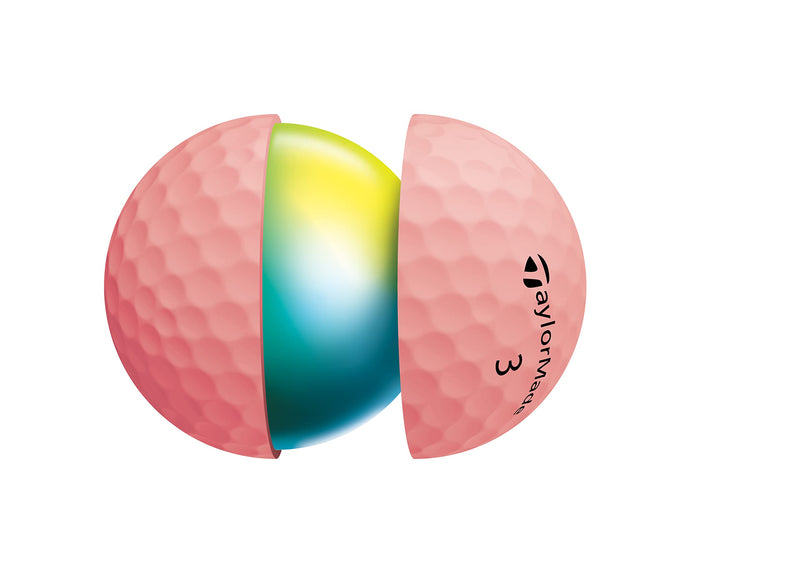 TaylorMade Women's Kalea Golf Ball, Peach, 12er Pack - Golf Gift