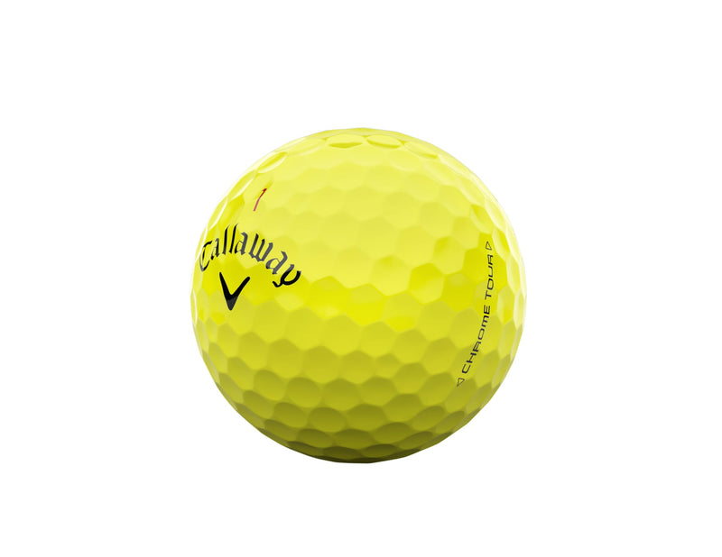 Callaway Golf Chrome Tour Premium Golf Ball 2024, Yellow - Golf Gift