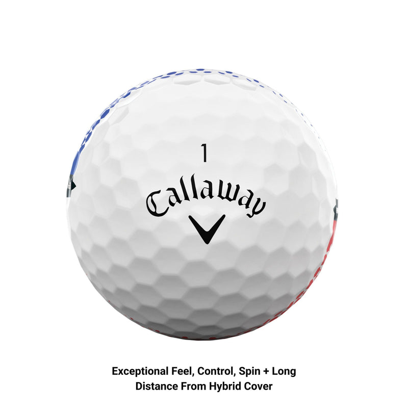 Callaway Golf ERC Soft FADE Golf Ball 2023, White + Alignment Aid - Golf Gift