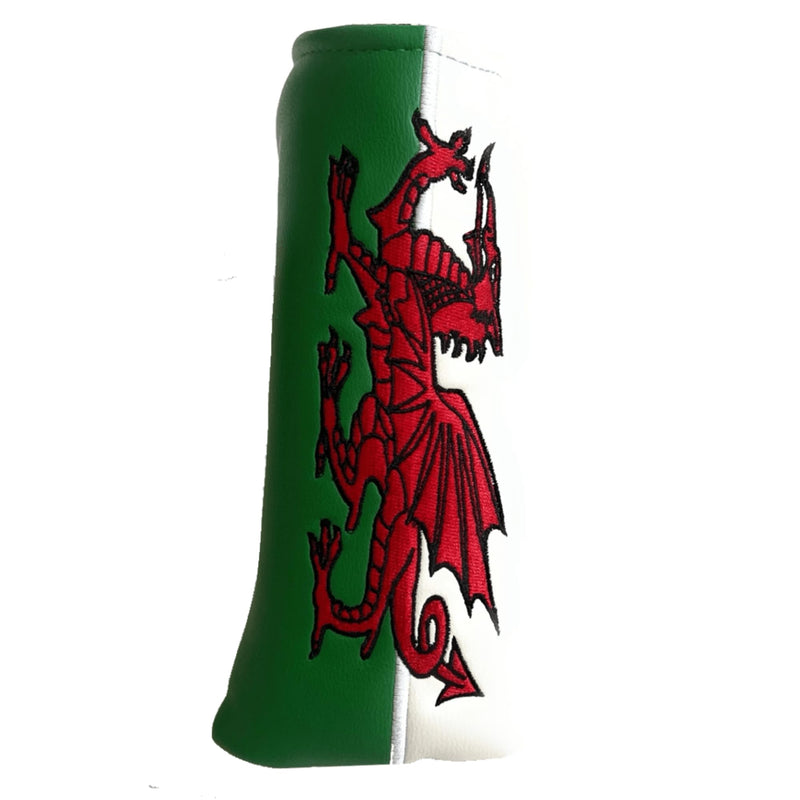 Caddy Club Golf – Wales Regular Putter Cover – Classic Football Club Designs – Premium Stitching, Durable Lining – Multiple Designs - Golf Gift