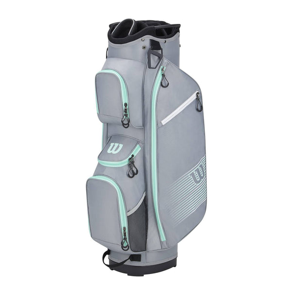 Wilson Staff Golf Bag, Pro Staff Cart Bag, Trolley Bag for up to 14 Clubs, Jade (Grey/White), One Size - Golf Gift